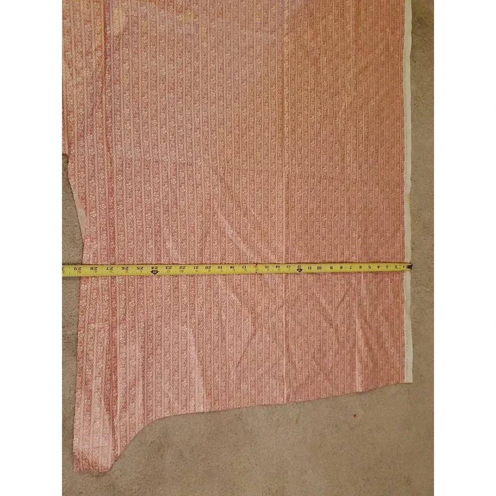 Vintage Waverly Fabric Royal Copenhagen Manufactory‎ Floral Pink and White